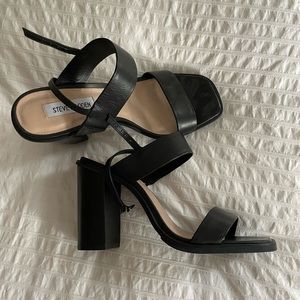 Steve Madden Black Strappy Sandals